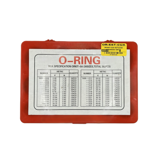 Imagen de ESTUCHE CUADRADO ORING 385 PZAS