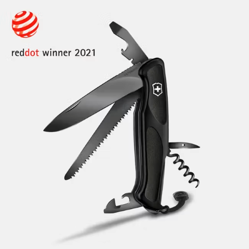 Imagen de NAVAJA RANGER GRIP55, 130MM, CACHAS DOBLES COMPNENTE, ROJO/NEGRO