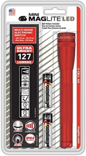 Imagen de LINTERNA MINI LED ROJA 2 PILAS AA BLISTER