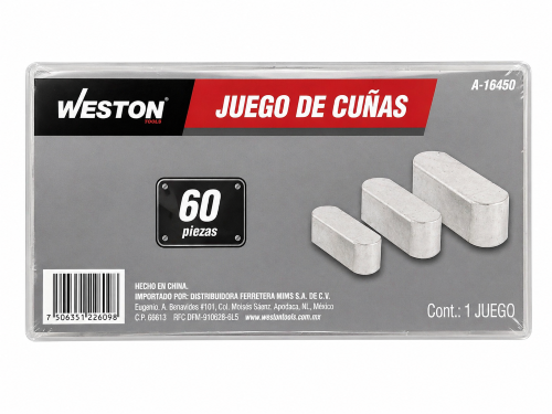 Imagen de JUEGO DE CUÑAS 60PZ