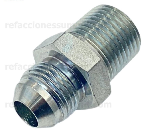 Imagen de CONEXION ADA CUERDA METRICA 18MM A 1/2 MACHO JIC