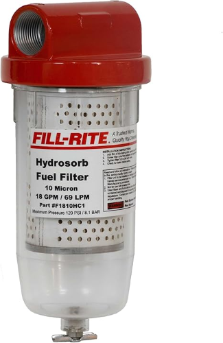 Imagen de FILTRO CON RECIPIENTE TRANSPARENTE Y DRENAJE HYDROSORB 18GPM