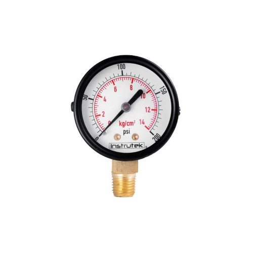 Imagen de MANOMETRO SECO SALIDA INFERIOR 1/4 CARATULA 2 200PSI