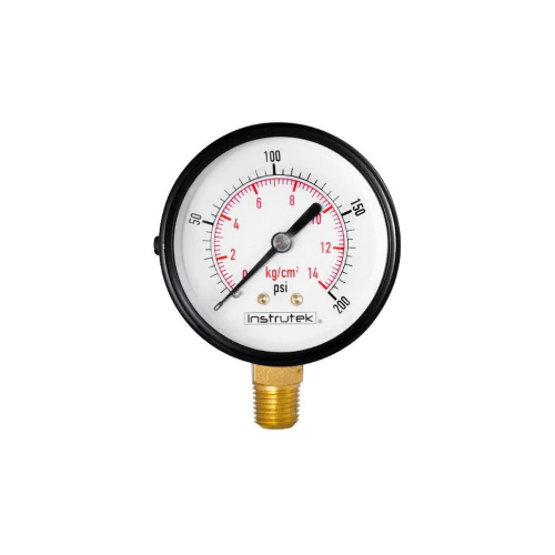 Imagen de MANOMETRO SECO 0-200 1/4 CARATULA 2 1/2" INFERIOR
