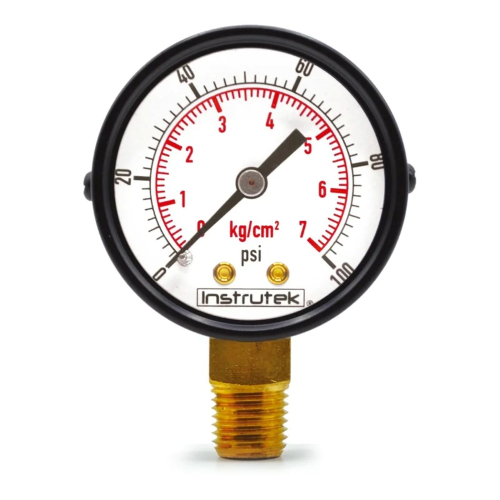 Imagen de MANOMETRO SECO 0-100LBS SALIDA POSTERIOR 1/8NPT CARATULA 1 1/2