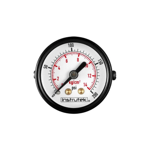 Imagen de MANOMETRO SECO 0-200PSI SALIDA POSTERIOR 1/8 CARATULA 1 1/2