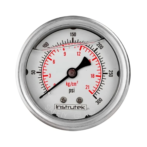 Imagen de MANOMETRO SECO 0-300PSI SALIDA POSTERIOR 1/8 CARATULA 1 1/2