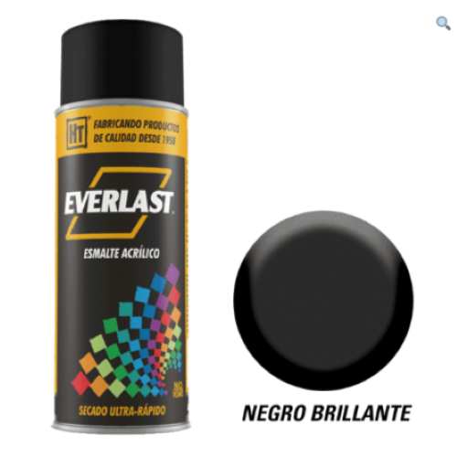 Imagen de PINTURA AEROSOL NEGRO BRILLANTE 400ML - 280722
