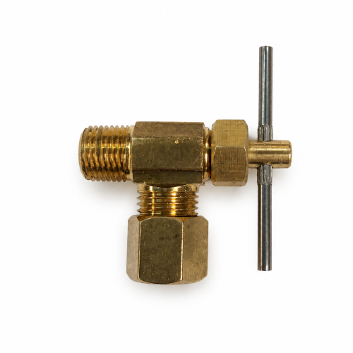 Imagen de CONEXION LATON VALVULA AGUJA COMPRESION 1/4 A MAC NPT 1/8