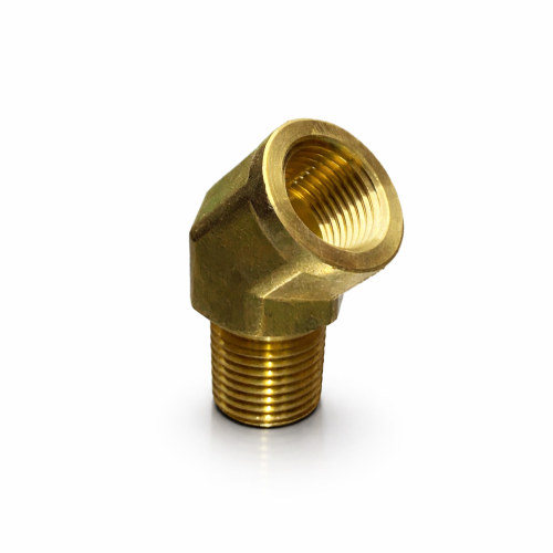 Imagen de CONEXION LATON ROSCA NPT CODO 45 HEM - MAC 1/4