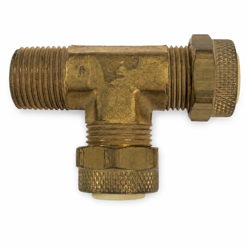 Imagen de CONEXION LATON POLY- TEE 1/2 MAC NPT 3/8 A LADO