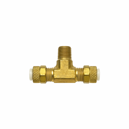 Imagen de CONEXION LATON POLY- TEE 5/16 MAC NPT 1/8 AL CENTRO