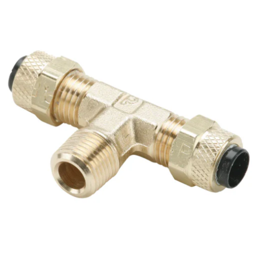 Imagen de CONEXION LATON POLY- TEE 3/8 MAC NPT 1/4 AL CENTRO