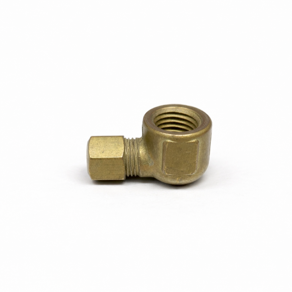 Imagen de CONEXION LATON FRENOS AIRE NYLON 3/8 MAC NPT 1/4 CODO 90G