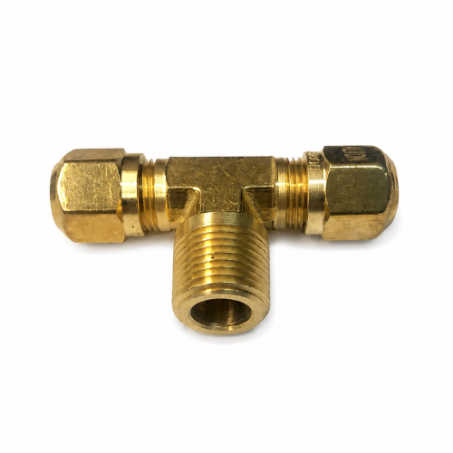 Imagen de CONEXION LATON TEE FRENOS AIRE NYLON 3/8 MAC NPT 3/8 AL CENTRO