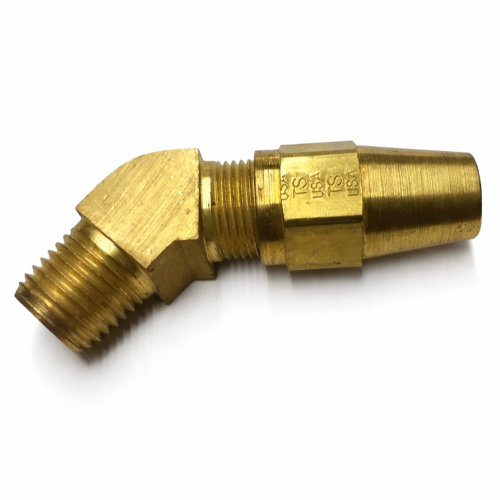 Imagen de CONEXION LATON FRENOS AIRE 3/8 MAC NPT 1/4 CODO 45G