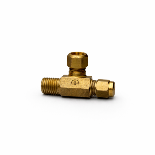 Imagen de CONEXION LATON COMPRESION TEE 1/8 MAC NPT1/8 A LADO