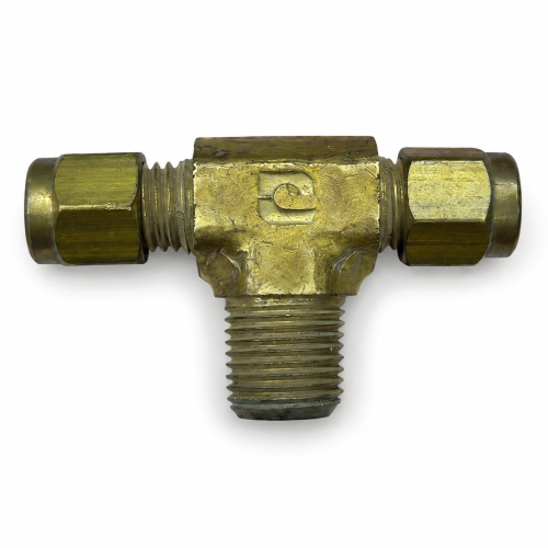 Imagen de CONEXION LATON COMPRESION TEE 1/8 MAC NPT1/8 AL CENTRO