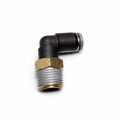 Imagen de CONECTOR CODO 90 ROTABLE TUBO 5/32 ROSCA 1/4 NPT