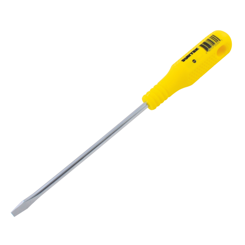 Imagen de DESTORNILLADOR AMARILLO BARRA REDONDA PUNTA PLANA 5/16 X 8