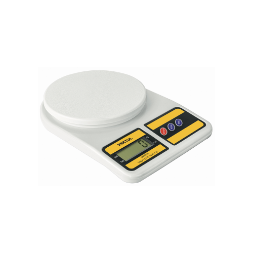 Imagen de B-SCULA DIGITAL PARA COCINA, PLATO DE POLIPROP, 5 KG, PRETUL
