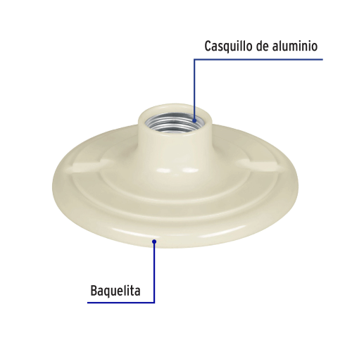 Imagen de PORTALAMPARA 4 1/2 DE BAQUELITA