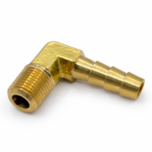 Imagen de CONEXION LATON BARBA MAN 1/4 MAC NPT 1/8 CODO 90G