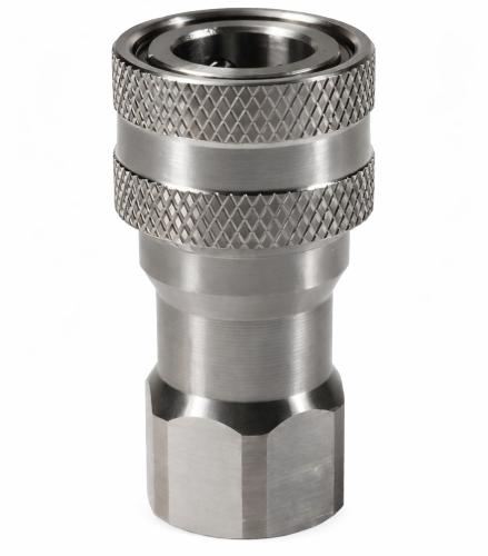 Imagen de CONEXION ACERO COPLE RAP HID SERIE K 3/8 HEM NPT 3/8