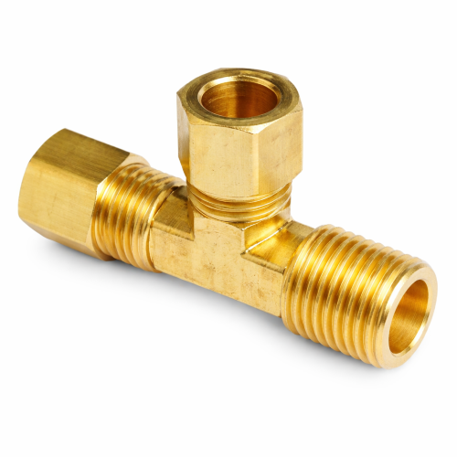Imagen de CONEXION LATON COMPRESION TEE 3/8 MAC NPT 3/8 A LADO
