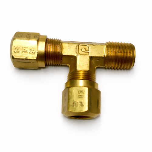 Imagen de CONEXION LATON TEE FRENOS AIRE NYLON 3/8 MAC NPT 1/4 A LADO