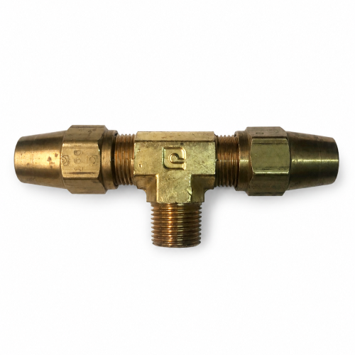Imagen de CONEXION LATON TEE FRENOS AIRE 1/2 MAC NPT 3/8 AL CENTRO