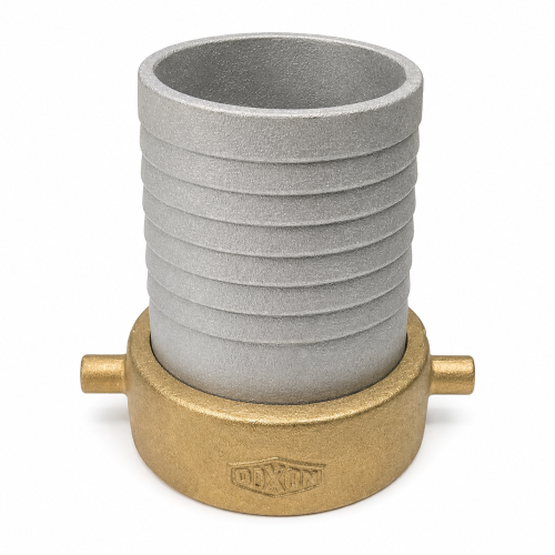Imagen de NIPLE ALUMINIO TUERCA LATON HEM NPSM 3