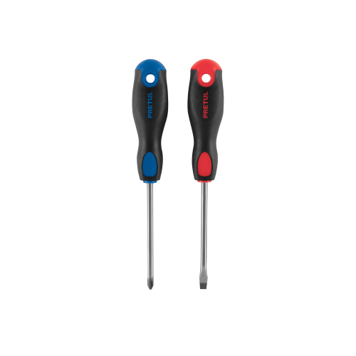 Imagen de DUO DESARMADORES 1/4X4 MANGO COMFORT GRIP