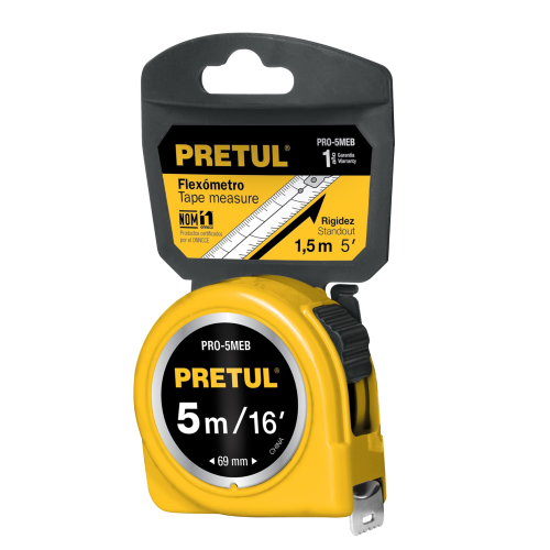Imagen de FLEXOMETRO AMARILLO 5 M CINTA 3/4