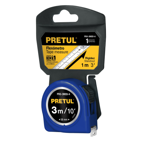 Imagen de FLEXOMETRO AZUL 3MTS CINTA 1/2"