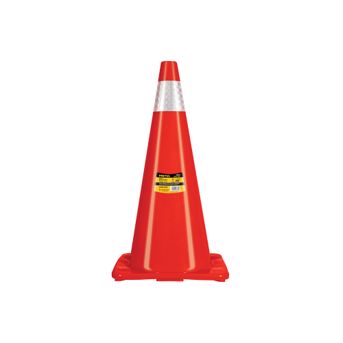 Imagen de CONO DE PRECAUCION DE 70 CM PVC CON REFLEJANTE