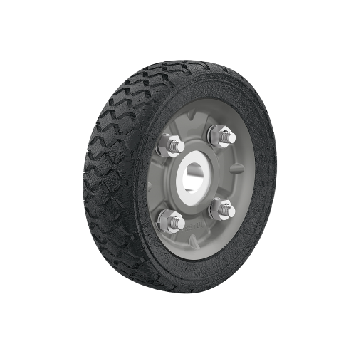 Imagen de RUEDA DE HULE 5" PARA DIABLO UN BALERO