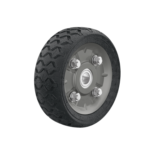 Imagen de RUEDA DE HULE SOLIDA 6" DOBLE BALERO