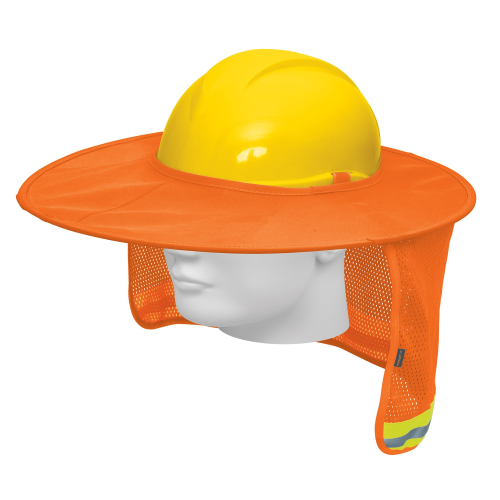 Imagen de PROTECTOR SOLAR PLEGABLE PARA CASCO, NARANJA CON REFLEJANTE