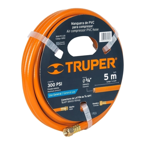 Imagen de MANGUERA PARA COMPRESOR, DE PVC, 5M X 3/8"