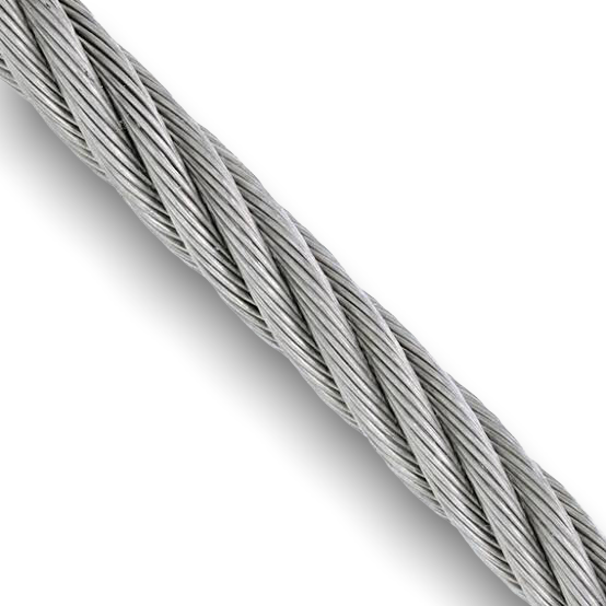 Imagen de CABLE ACERO GALVANIZADO 1/8 (7X7)