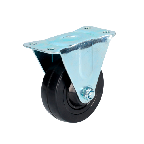 Imagen de RUEDA FIJA 4" LAMINA RUEDA HULE