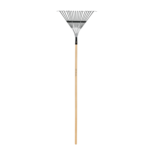Imagen de ESCOBA METÁLICA PARA JARDÍN, RECTA, 18 DIENTES, MANGO 48"