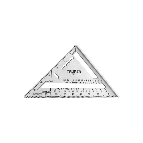 Imagen de ESCUADRA 7" DE ALUMINIO PARA MUROS DE YESO