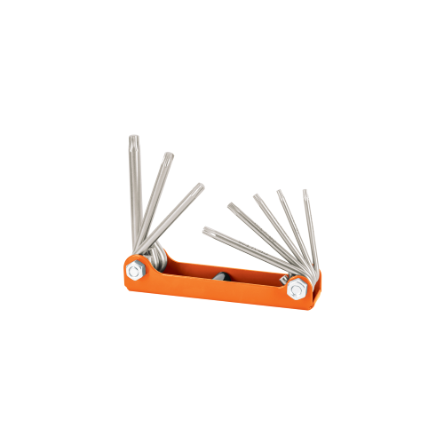 Imagen de JUEGO DE 8 LLAVES TORX TIPO NAVAJA, CUERPO DE LÁMINA, TRUPER