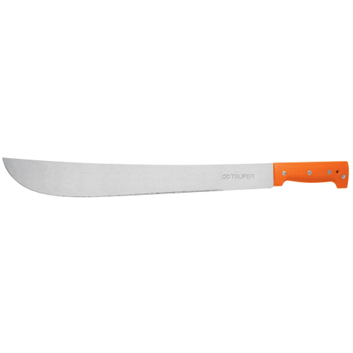 Imagen de MACHETE ESTÁNDAR 18" CACHA NARANJA REMACHADA, EN BOLSA
