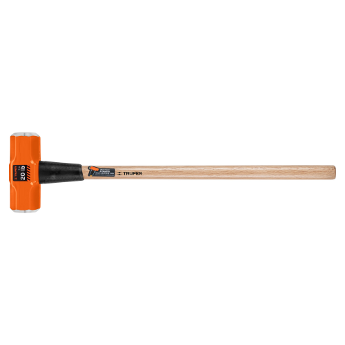 Imagen de MARRO OCTAGONAL 20 LB, MANGO DE MADERA 36", TRUPER