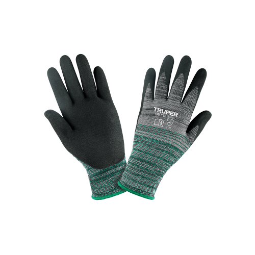 Imagen de GUANTES DE NYLON RECUBIERTOS DE NITRILO ARENOSO M