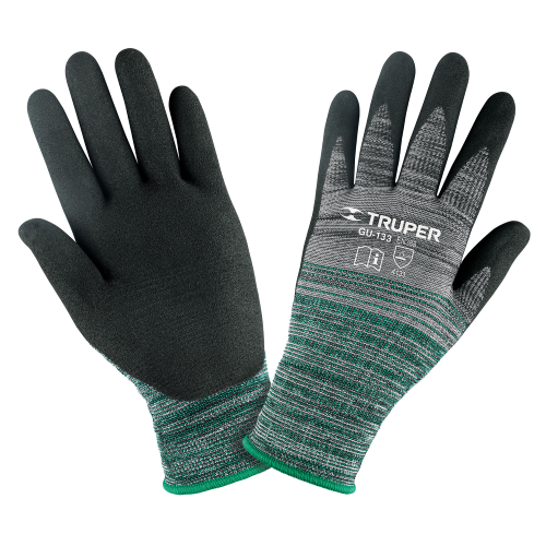 Imagen de GUANTES DE NYLON RECUBIERTOS DE NITRILO ARENOSO, G