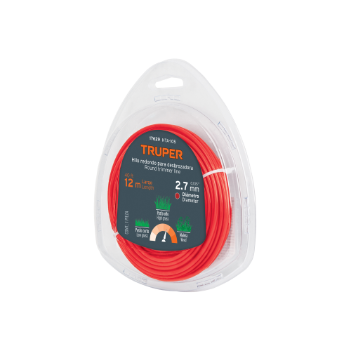 Imagen de HILO TIPO CRUCETA PARA DESBROZADORA 12 M LARGO 2.7 MM